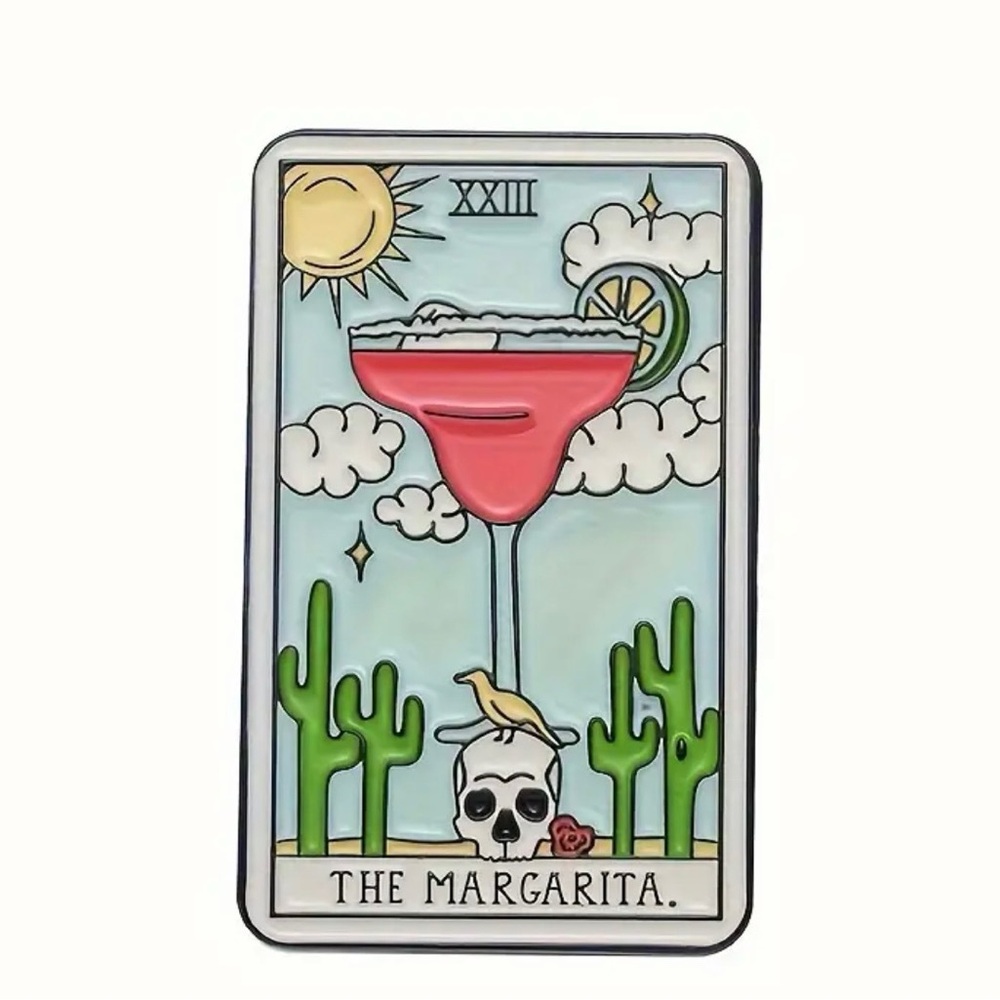 Margarita Tarot Card Enamel Pin